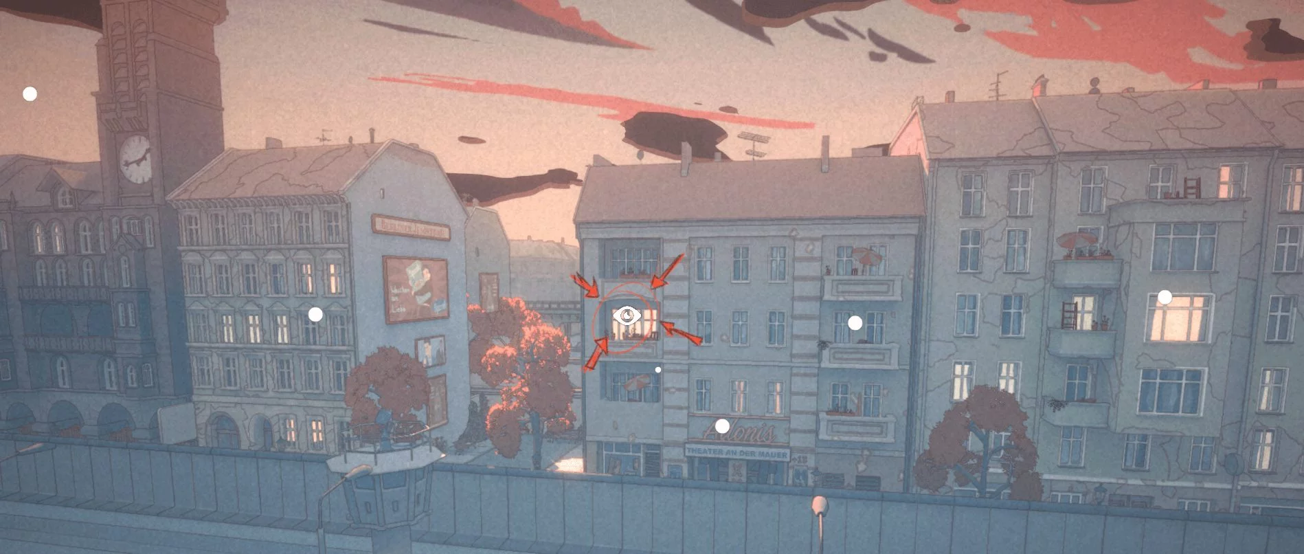 The view from the apartment window to see all points of interest in The Berlin Apartment